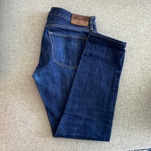 484 Slim-fit jean in stretch dark worn in Japanese denim